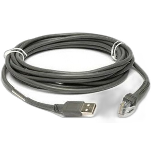 Zebra CBA-U30-S15ZBR 15ft Shielded USB Cable