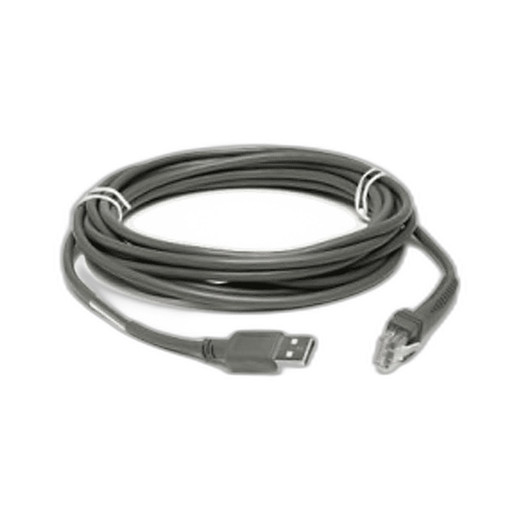 Zebra CBA-UF1-S07ZAR Shielded USB-to-RJ-45 Cable 6.6ft (view 3)