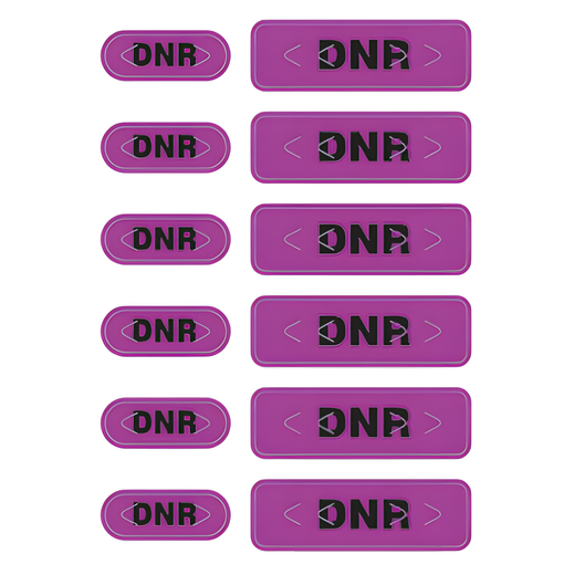 Zebra LB-ALERT-DNR-PUR purple alert labels 2.5x3.5 inch security labels