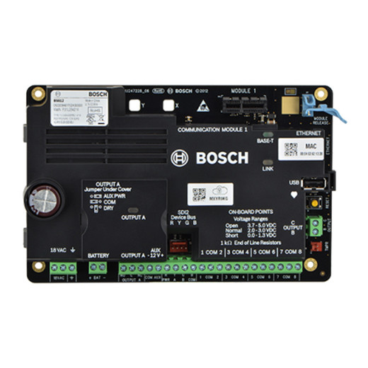 Bosch B3512 B Series intrusion control panel security system front view