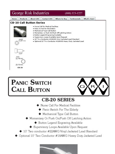 GRI CB-20 Call Button
