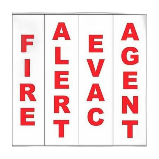 System Sensor DECAL-W White Letter Decal Kit for Red Devices