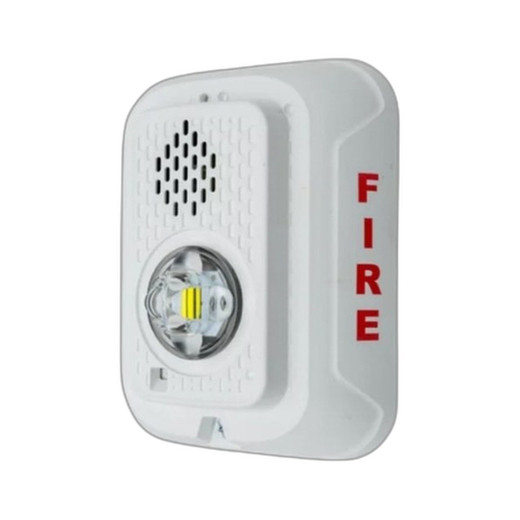 System Sensor P4W Wall-Mount Horn Strobe White 4-Wire (view 2)