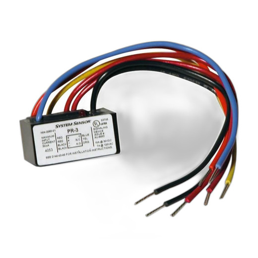 System Sensor PR-3 multi-voltage dual form C relay module for security systems