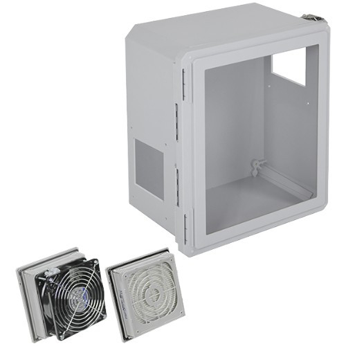 STI EF161408-W3 Fiberglass NEMA 3R Filter Fan Enclosure Window