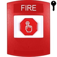 STI GFA0FR-EN Fire Alarm Push Button SPDT Dry Contact 12VDC