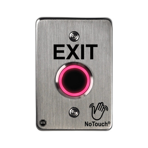 STI NT-SS101-EN NoTouch Stainless Steel Switch Single-Gang EXIT - image 2