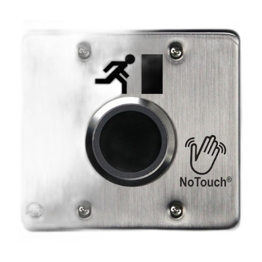 STI NoTouch® Stainless Steel Switch, US Double-Gang, Door Symbol (view 4)