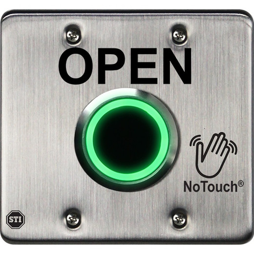STI NT-SS202-EN NoTouch Stainless Steel Switch Double-Gang