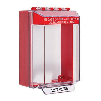 STI Universal Stopper® Low Profile, Horn, Surface Mount, Fire Label... STI-14220FR-FR