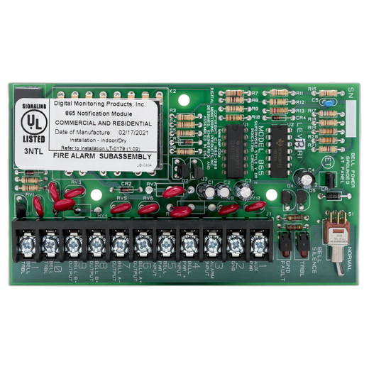 DMP 865 Style W/X Notification Module
