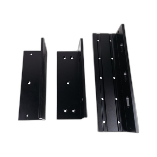 Camden L \& Z Bracket for 1,200 lb. Magnetic Lock, All-Black Finish