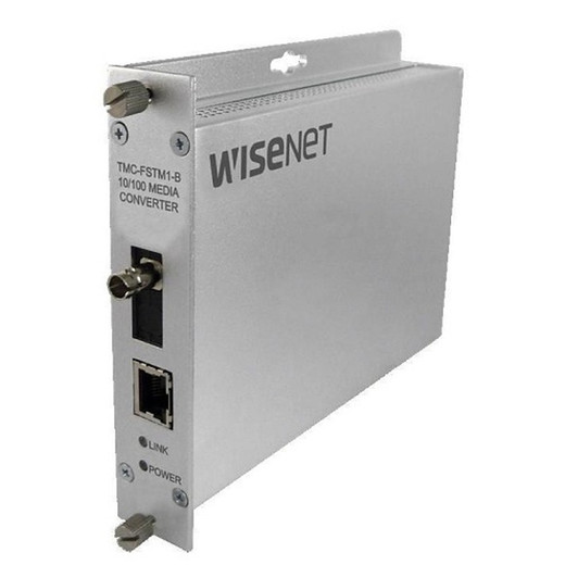 Hanwha TMC-FSTM1-B Fiber to Ethernet Media Converter