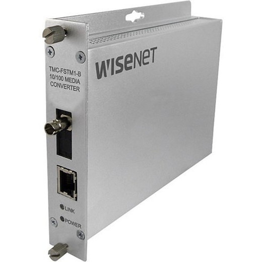 Hanwha TMC-FSTS1-B Fiber to Ethernet Media Converter (view 3)
