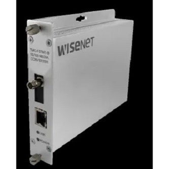 Hanwha TMC-FSCS1-B 100M Fiber Media Converter
