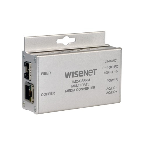 Hanwha TMC-GSFPM Gigabit Fiber Optic Media Converter