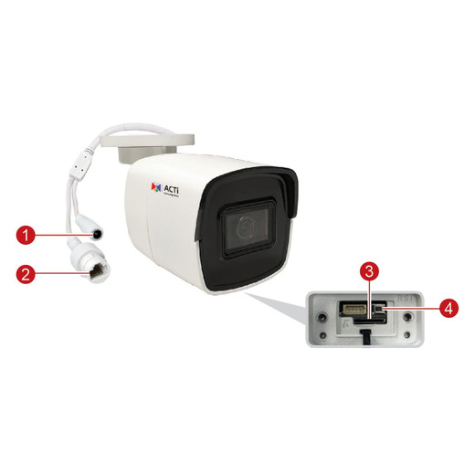 ACTi A313 4MP Mini Bullet IP Camera