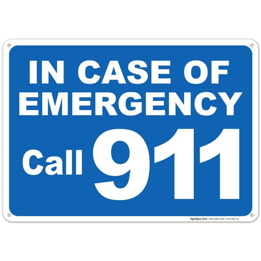 Code Blue 42501 Emergency Graphic Signage 30"
