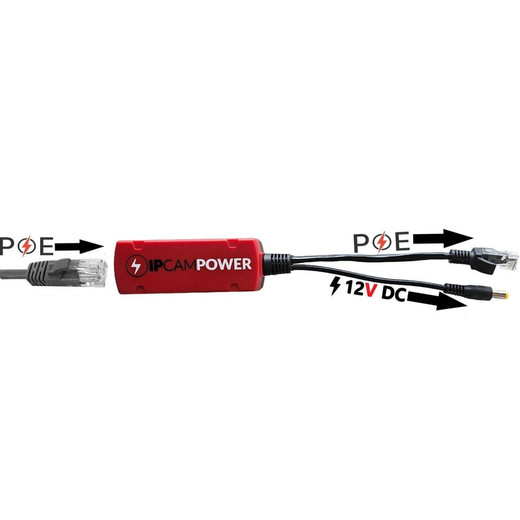 Code Blue PoE+Splitter w/PoE+ 12vdc Out - SLNP0188
