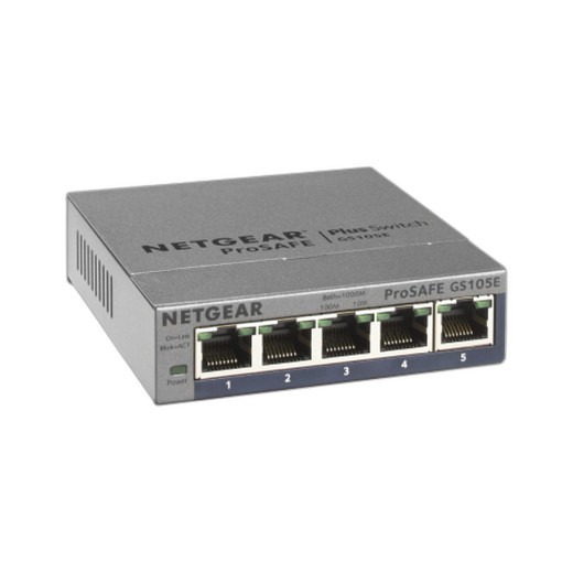 NETGEAR GS105E-200NAS 5PT GIGE Smart Managed Plus Switch