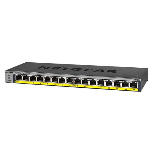 NETGEAR GS116PP-100NAS PoE Network Switch