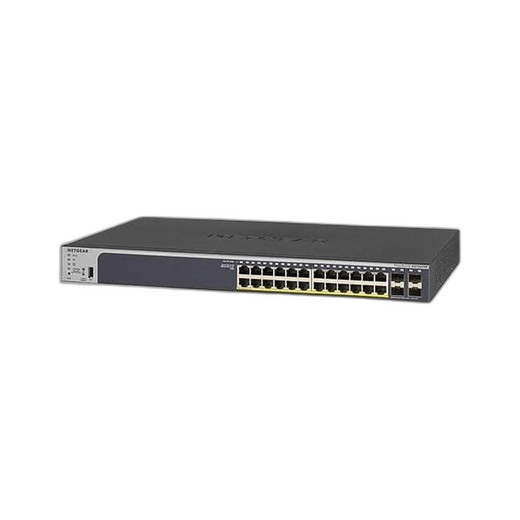 NETGEAR 24-Port Gigabit PoE+ Smart Switch with - GS724TPP-300NAS