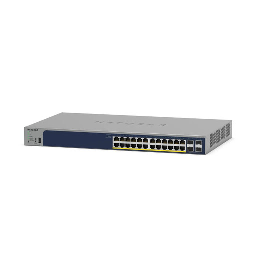 NETGEAR 24 Port Gigabit Ethernet PoE+ Smart - GS728TPP-300NAS