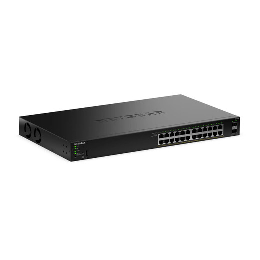 NETGEAR Switch - GS324TPV2 - Rackmount - Wired - GS324TP-200NAS