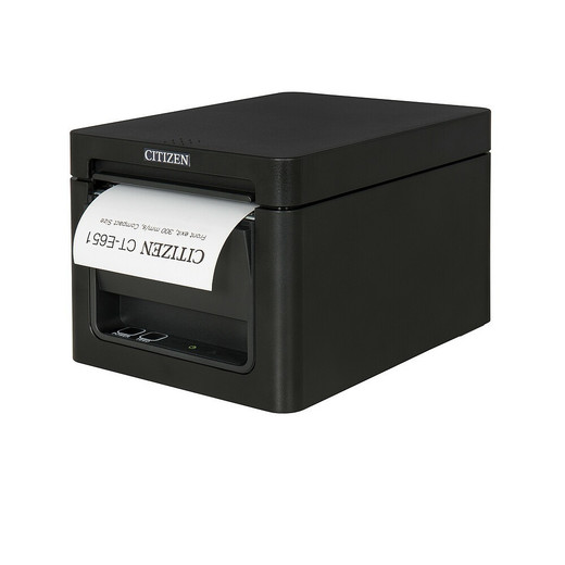 Citizen Ct-E651ETXW5UBK Thermal POS Ct-E651 Front Exit USB
