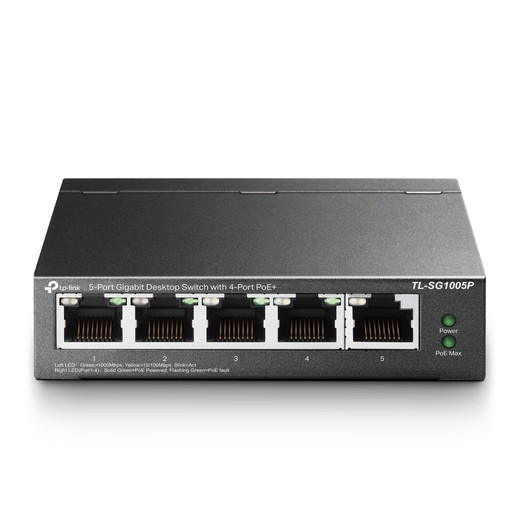 TP-Link TL-SG1005P Switch Desktop GB 4-Port PoE+