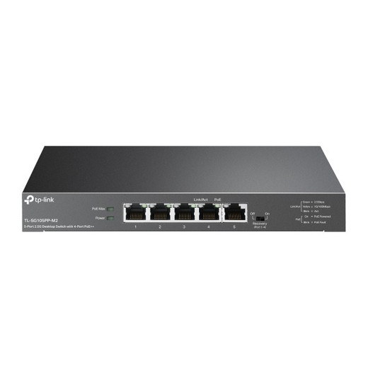 TP-Link TL-SG105PP-M2 5-Port 2.5G Desktop Switch 4-Port PoE++