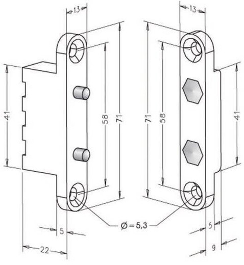 HES Stromuebertraeger 2 -pole 10305 - 10305--------00