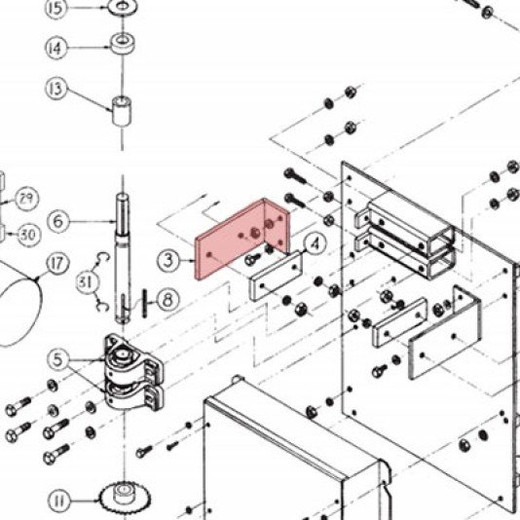 Nortek Bracket MTG Main Frame SWG - 2100-708