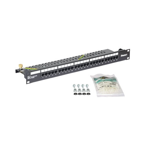 Panduit VP25344KBLY 25-Port Cat 3 Voice Patch Panel