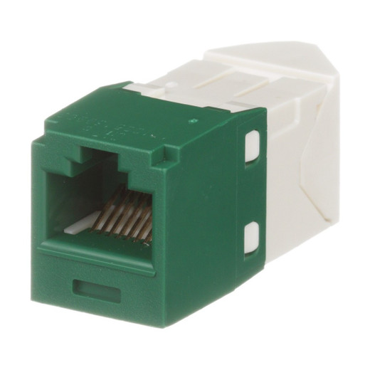 Panduit CJLR688TGGR Cat 6 Angled TG Jack Module - Green