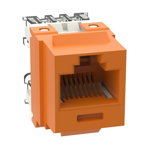 Panduit NK688MOR-Q Cat 6 Keystone Jack Orange 25-Pack