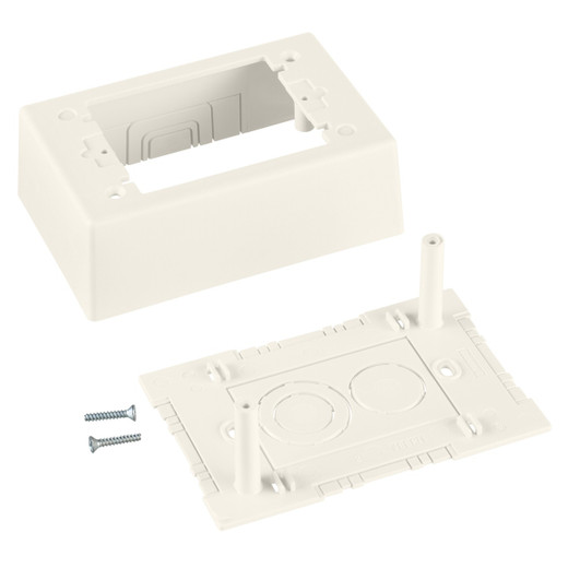 Panduit JBP1WH Single Gang Surface Raceway Junction Box
