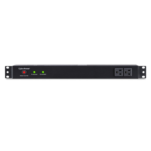 CyberPower 3600 J, 120 V, NEMA 5-15P plug, 10 NEMA 5-15R (2 front, 8 rear), 15 f
