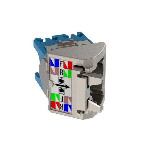Panduit CJSLRCAPBU-X 45° Cat 6A Shielded Wire Cap