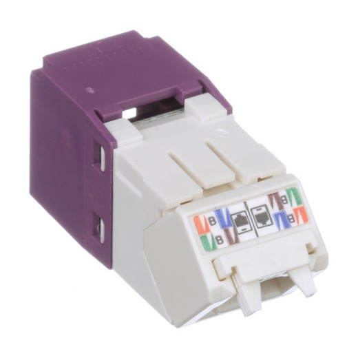 Panduit CJUD688TGVL Cat 6 45° Angled TG Jack Module