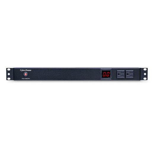 CyberPower 120V 2F / 8R Out 5-15P 15FT Cord 15A Metered PDU 1U 10 Out 5-15R