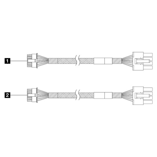 Lenovo ST650 V2 RTX A6000 GPU Power Cable KIT - 4Z57A60816