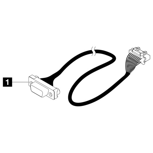 Lenovo SR250/SR150 Front VGA Connector KIT V2 - 4Z57A80508