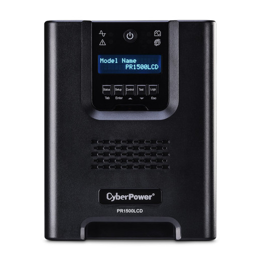 CyberPower PR1500LCDN - UPS - Mini Tower - Line-interactive - 120 VAC +/- 5% - 1