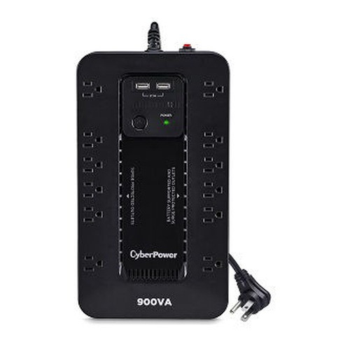 CyberPower ST900U - UPS - Compact - Standby - 500WATT - 900VA - USB - NEMA 5-15P - 12 NEM