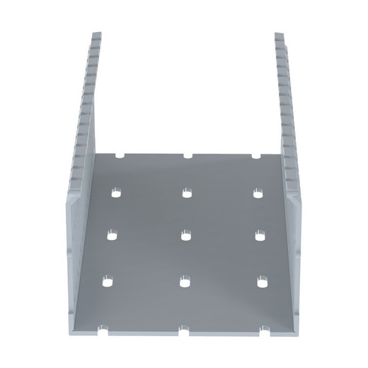 Panduit F4X2LG6 Narrow Slot 4"×2" Wiring Duct Base 6'