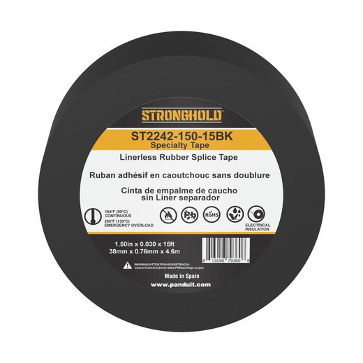 Panduit ST2242-150-15BK 1.5" Rubber Splicing Tape