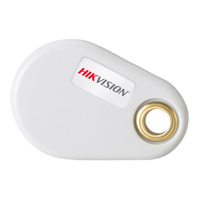 DS-K7M102-M-25 Hikvision Mifare key fob pack contents showing individual RFID cards