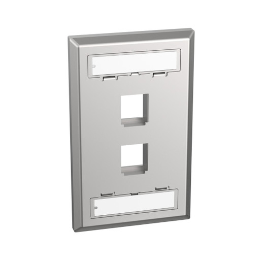 Panduit NKF2S Gang Stainless Steel Faceplt Upto 2