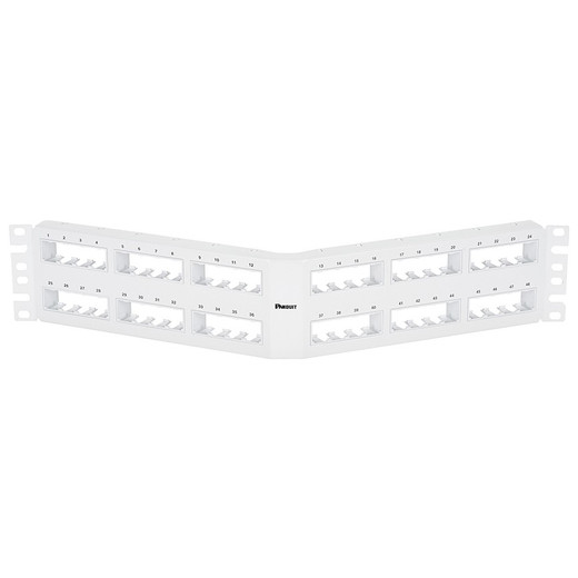 Panduit Mini COM 48PT Flush MNT Angled PAT EA
